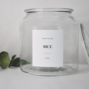 Pantry Collection Personalised Water Resistant Organisation Labels For Storage Jars, Bottles or Containers image 3