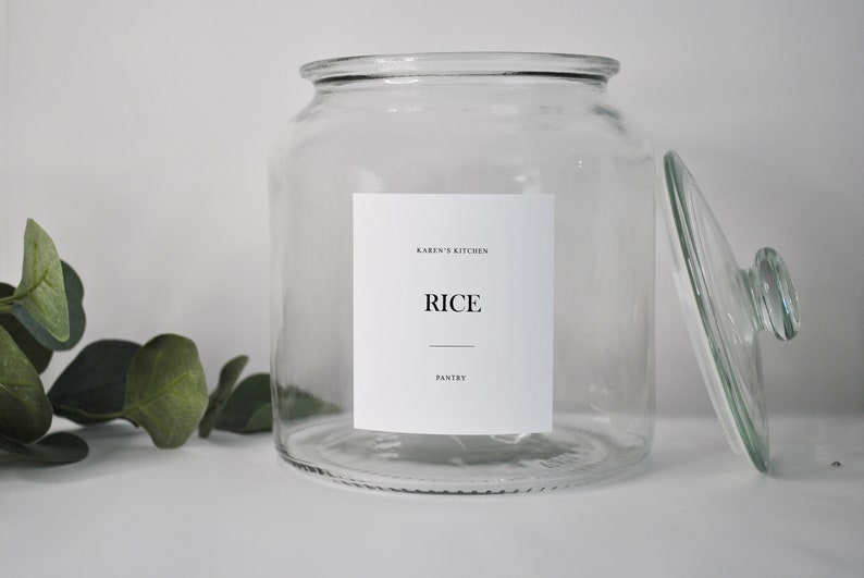 Pantry Collection Personalised Water Resistant Organisation Labels For Storage Jars, Bottles or Containers image 3