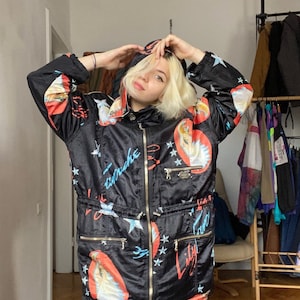 Vintage Lily Farouche parka jacket for women, size L/XL