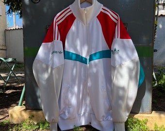 Adidas Tracktop 90s Dope Streetwear with cool metalic colors and embroideries, F180 cm height fits oversized M, L, XL men