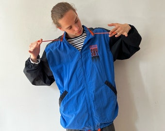 Old school 90s Blue Puma Sky Windbreaker, suits oversized M/L men or oversized L/XL women