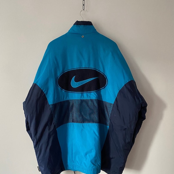 Vintage Blue Nike Agassi Jacket for men, size XL / super rare