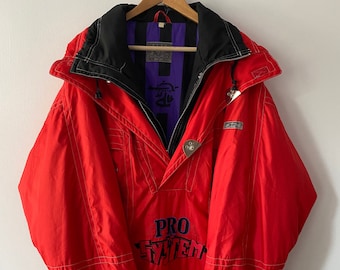 Rare Proline Vintage Old-school Ski Snowboard Mountain Jacket, embroidery detail, size men oversized L- XL men