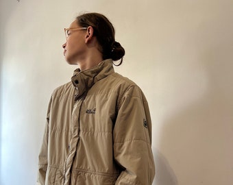 Finland Outdoorjacket, Urban Oversized Beige Etsy Men - XL/2XL L/XL Size Insulated Women Waterproof Microguard or Wolfskin Jack Technology, Oversized