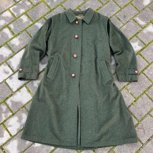 ジャケット・アウター 80s Vintage \"Alpaca 50%\" LODENFREY Coat Vintage 80s Alpaca Llama Wool Overcoat: Beige Mid-calf Winter Coat