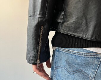 Outstanding Vintage Black John F Gee Leather Jacket, Size Outstanding Vintage Black John F Gee Leather Jacket, Size