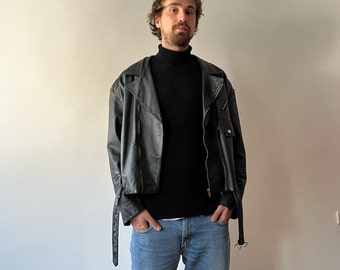 Outstanding Vintage Black John F Gee Leather Jacket Size - Etsy