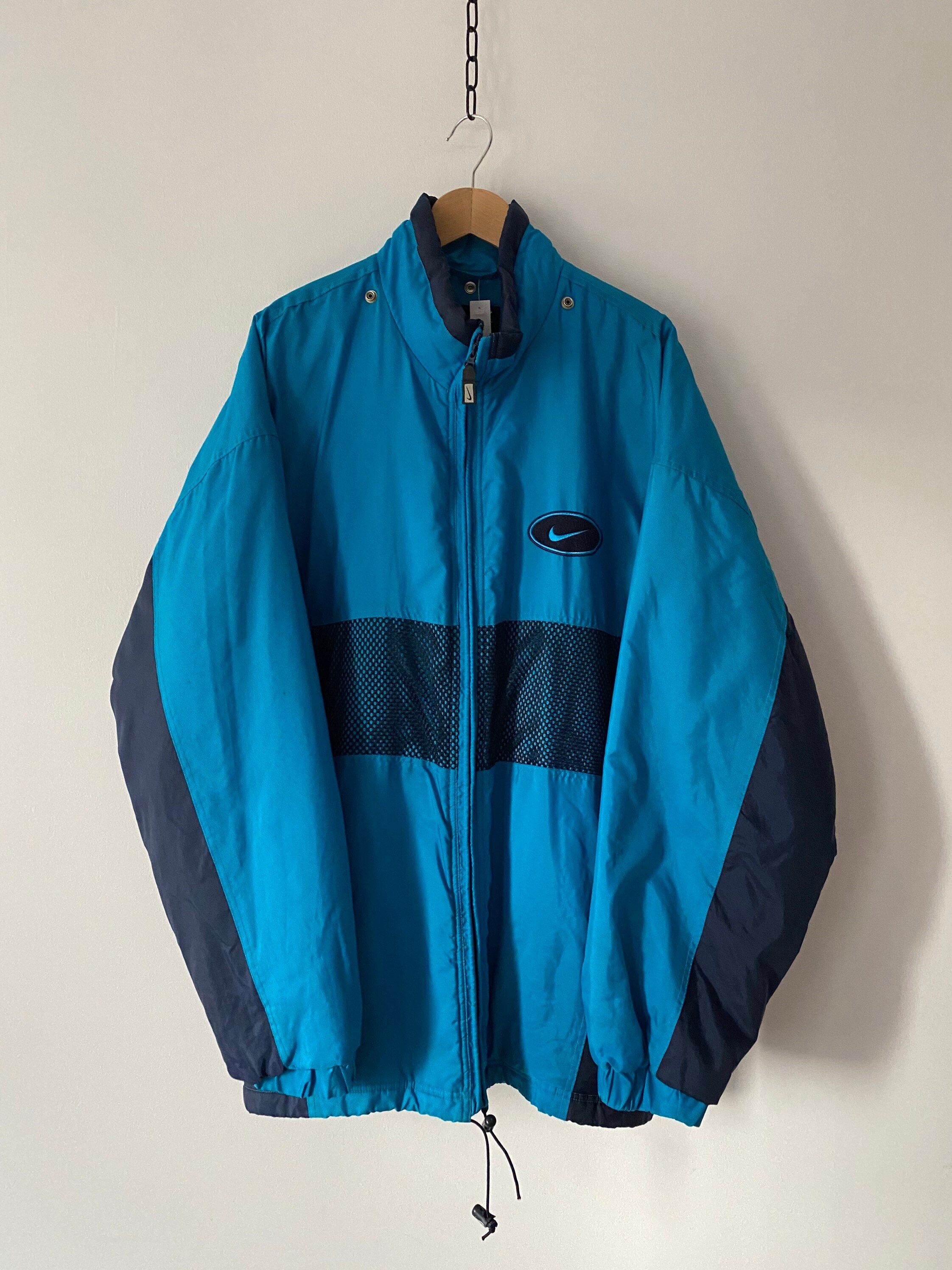 Vintage Blue Nike Agassi Jacket for Men, Size XL / Super