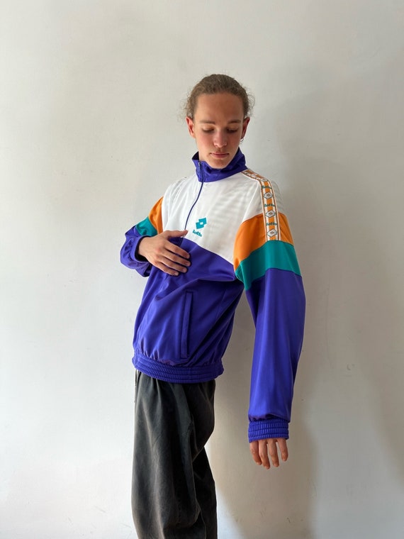 Sweet Vintage 90s Lotto Tracktop, amazing color c… - image 3
