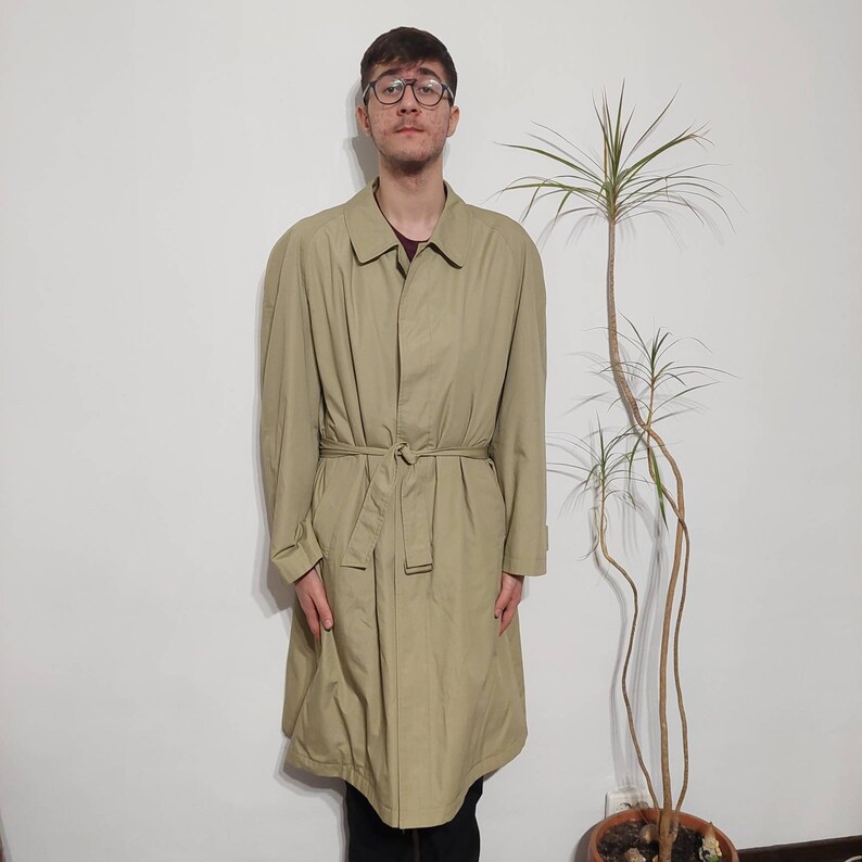 Incom 78 Minimalist Vintage Beige Incom Trench Raincoat, Size XL/2XL Men - Etsy UK