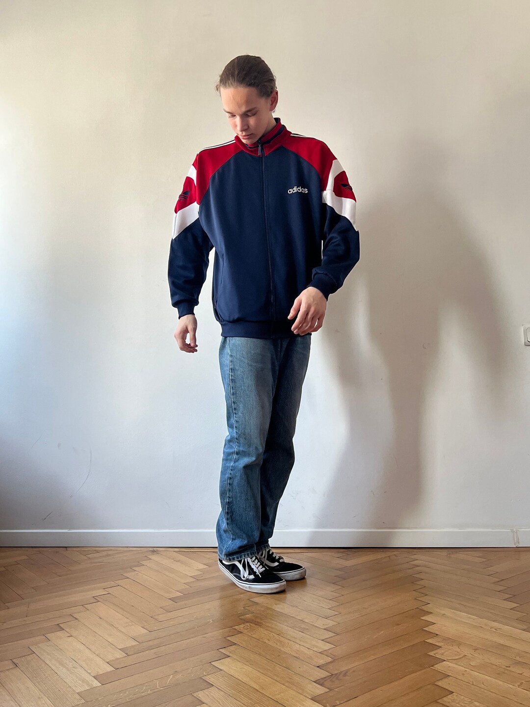 ジャケット・アウター 80s 90s adidas track jacket L size Vintage 80s-90'S adidas track jacket, men's size L