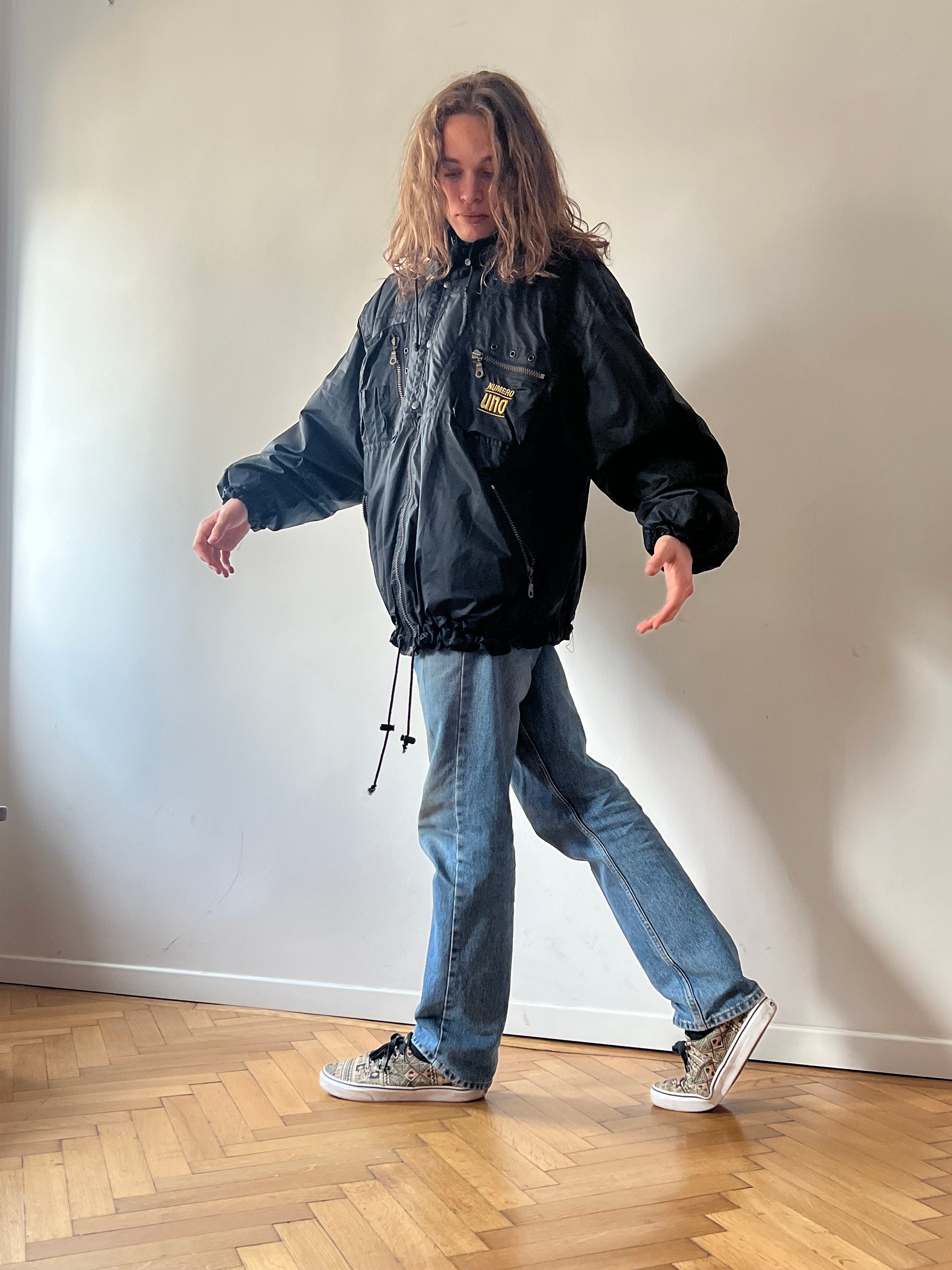 Great Vintage Black Numero Uno Jacket Size L Men or XL Women Etsy Canada