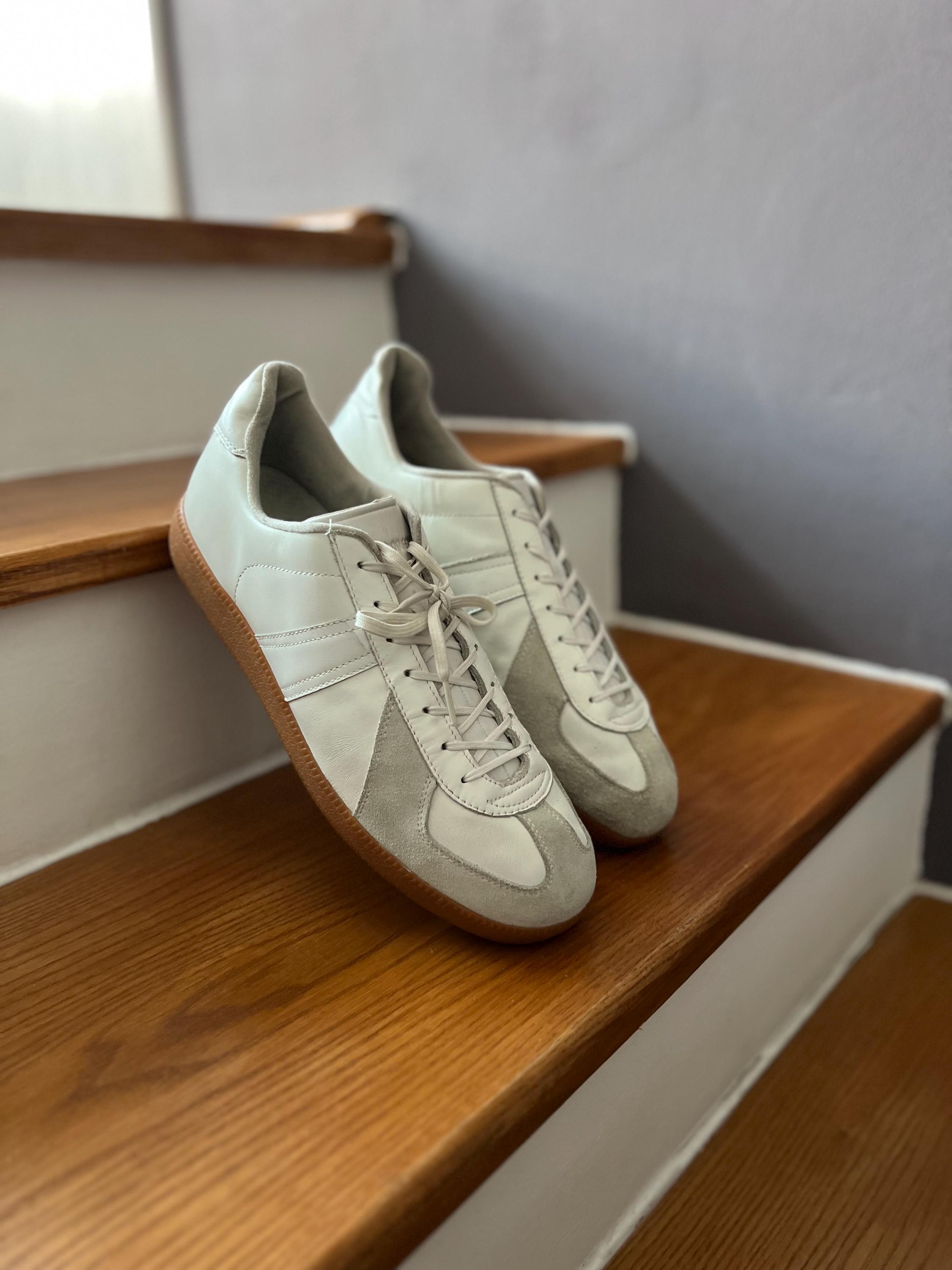 80s German Army Leather Trainerデッドストック希少｜ファッション