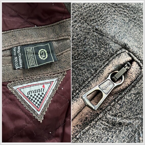 Avanti Amazing Vintage 70s Brown Leather Jacket, … - image 10