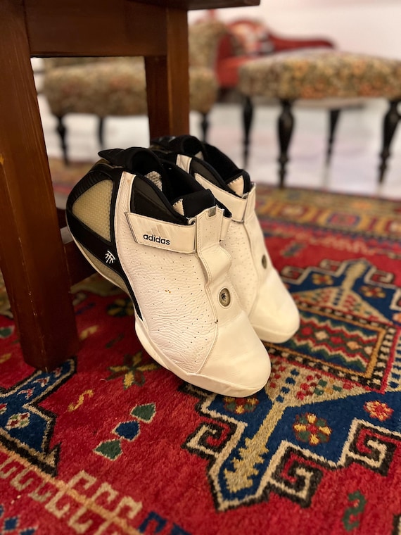 Vintage 2005 Adidas T Mac 4 Basketball Sneakers, Size 46