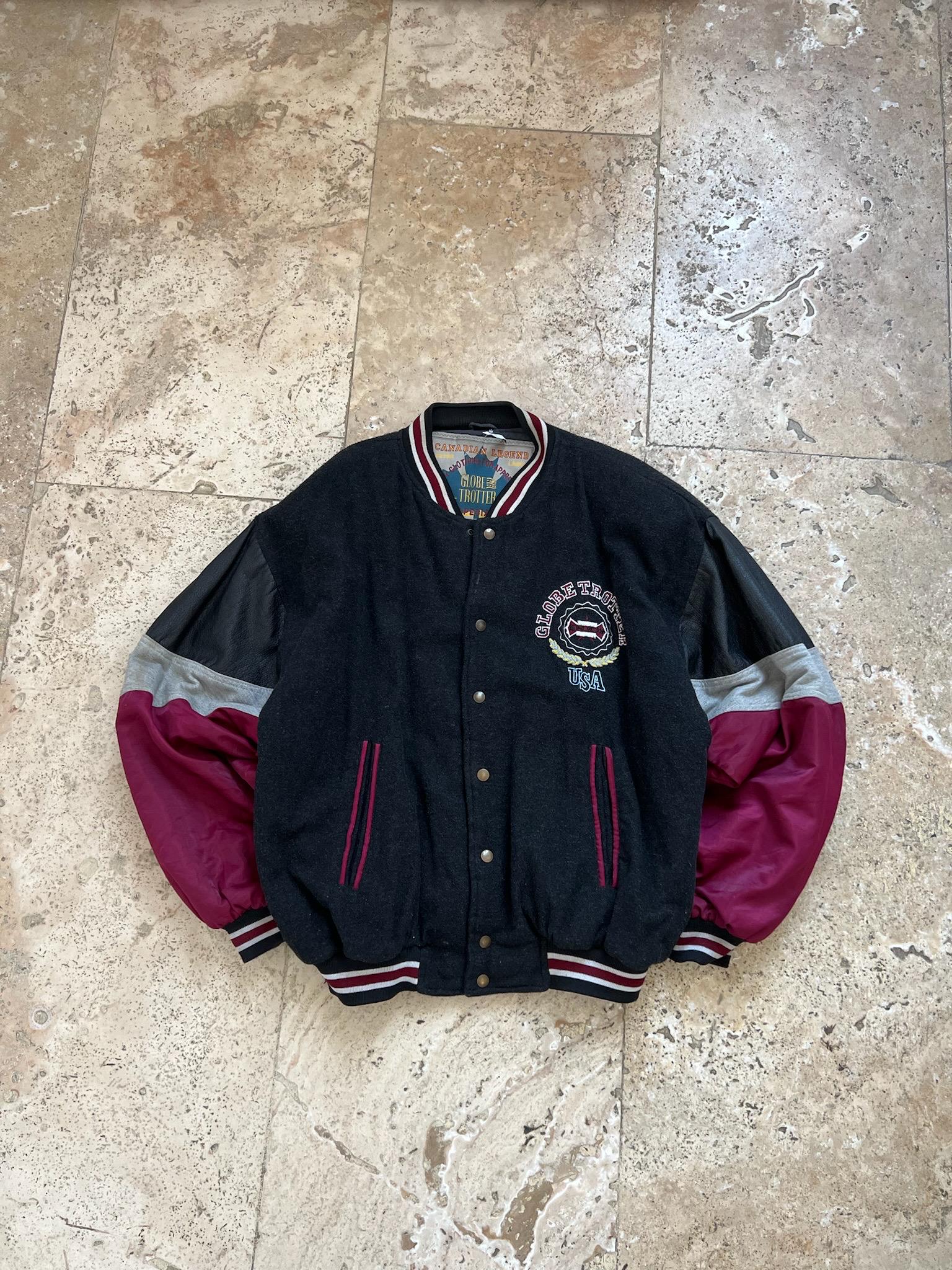 Vintage Retro Globe Trotter Canadian Legend USA College Wool 