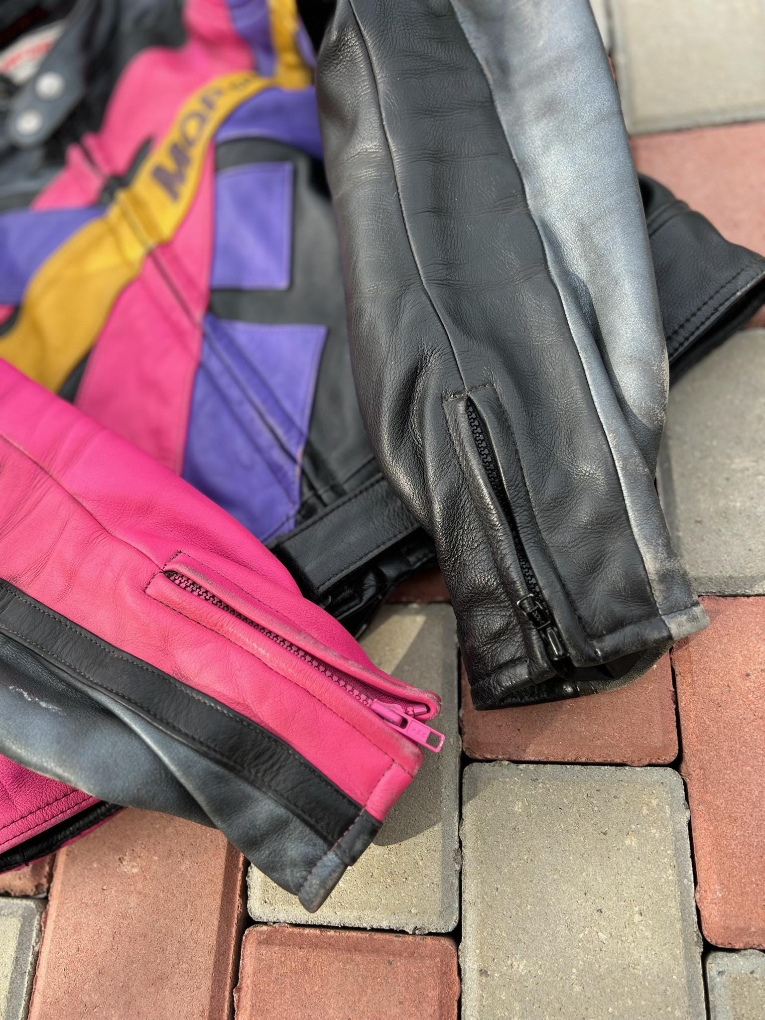 Hot Colorful MQP Biker Leather Jacket, Fabulous Design Hot Colorful MQP Biker Leather Jacket, Fabulous Design