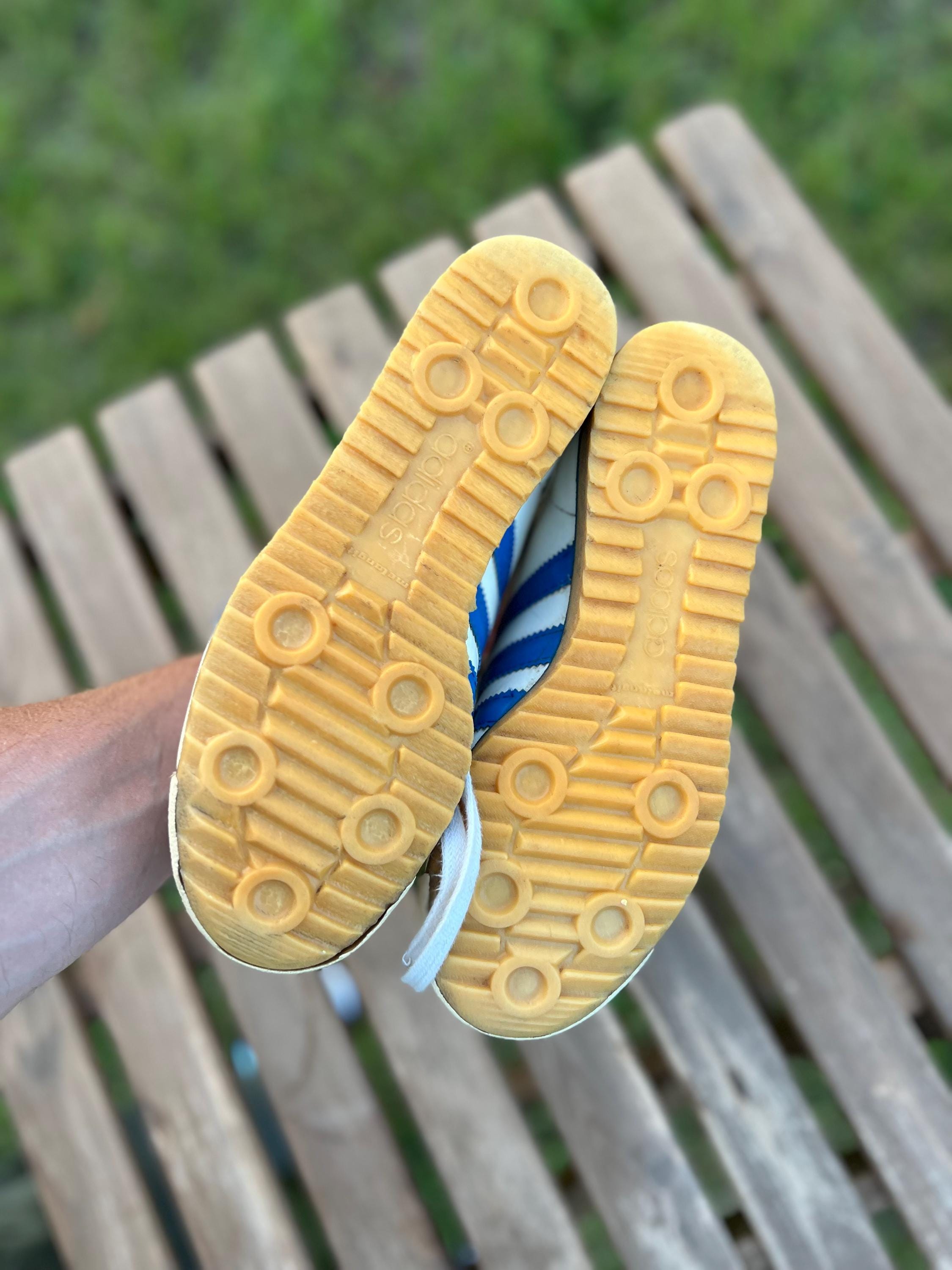 Rare Vintage 1970s Adidas Rom Leather Sneakers. Vintage 70s 