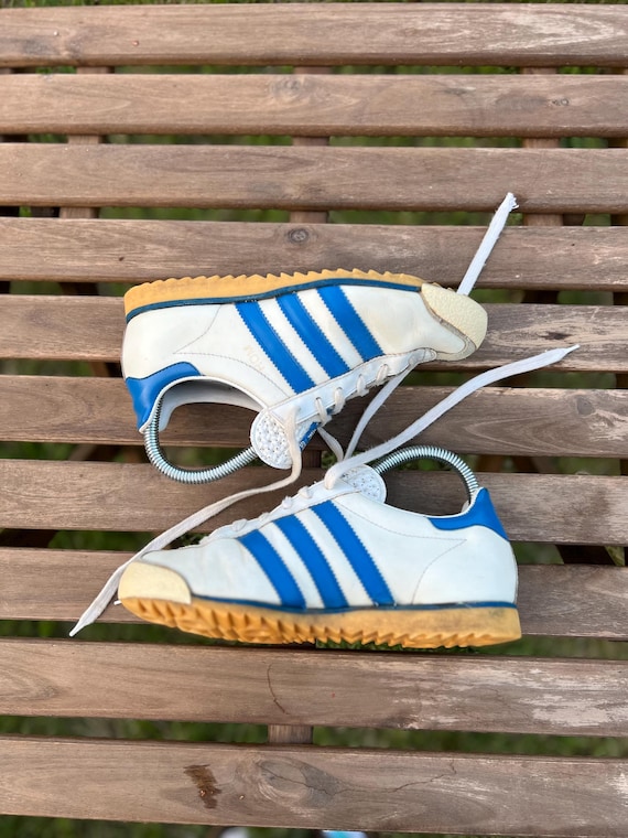 Rare Vintage 1970s Adidas Rom Leather Sneakers. Vintage 70s