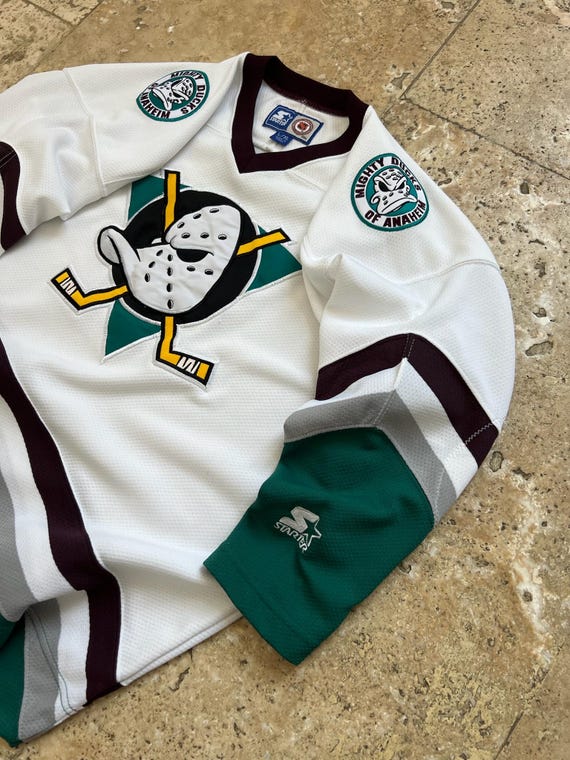 Camiseta de hockey de manga larga NHL Anaheim Mighty Ducks ideal para tallas XS a S para hombres o tallas S a L para mujeres Etsy Espana