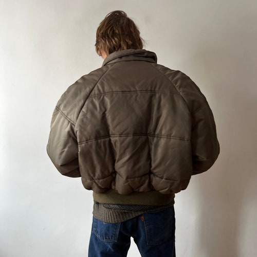 Vintage old-school puffer bomber jacket Converse for men, shops oversized L/XL