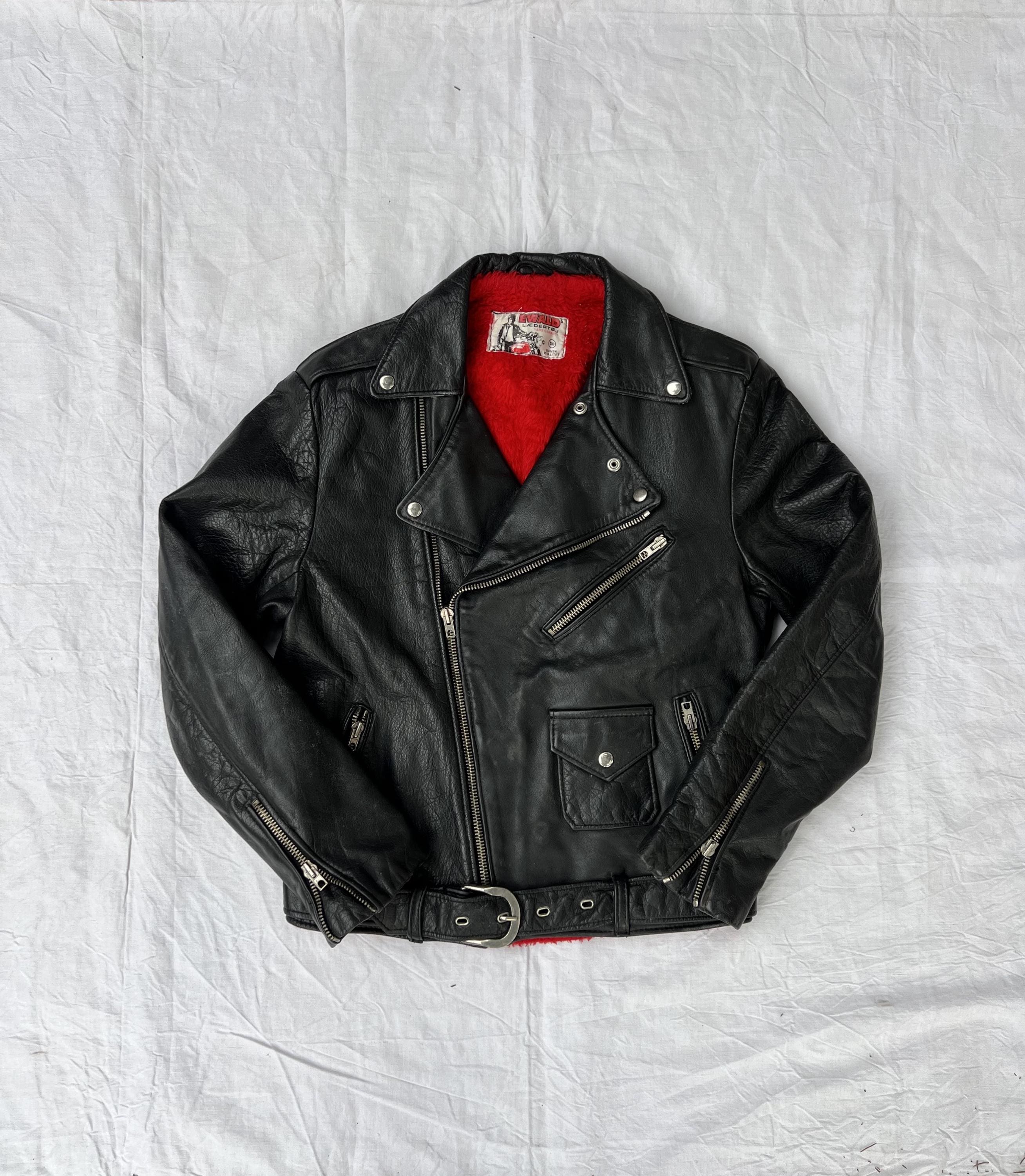 ジャケット・アウター 70s 80s Vintage Leather Riders Jacket VTG 70S 80S NEW MENS 38 BLACK LEATHER MOTORCYCLE BIKER PUNK