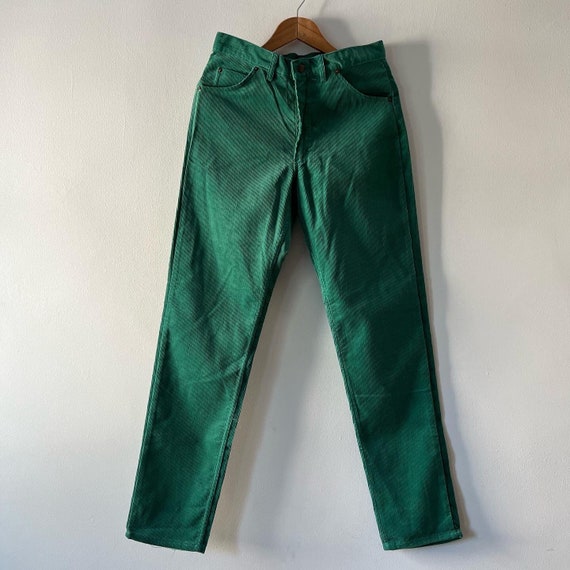 Vintage Emerald Green Rifle Corduroy Cotton Trousers/pants - Etsy