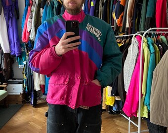 Oldschool Vintage Motorcycle SAHARA Jacket, Fits Oversized M