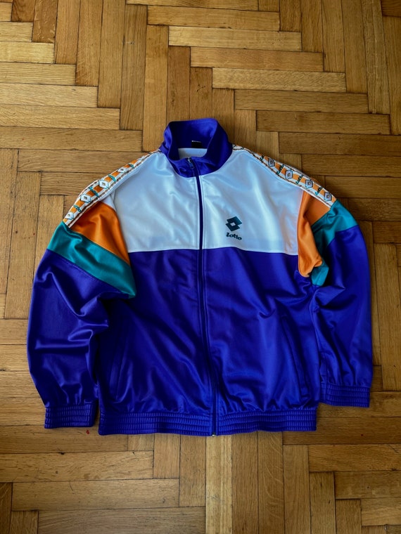 Sweet Vintage 90s Lotto Tracktop, amazing color c… - image 8