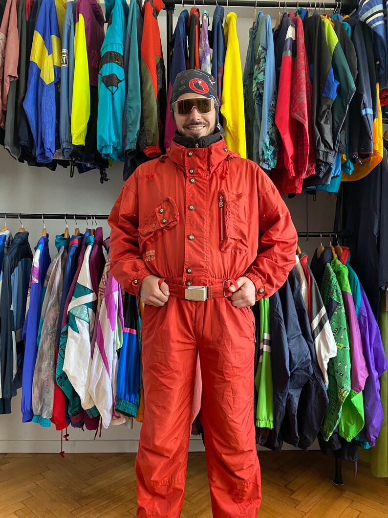 Rare Vintage Bogner RED Ski Suit Detachable Jacket From - Etsy