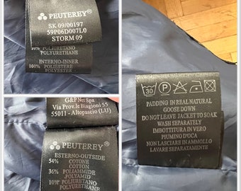 Waterproof Windproof Vintage Blue Peuterey Windbreaker Jacket