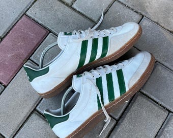 Vintage 1970s-1980s True Vintage Rare Adidas Universal Spezial Sneakers, Rare Collectors Sneakers Made in West Germany, Leather and Suede