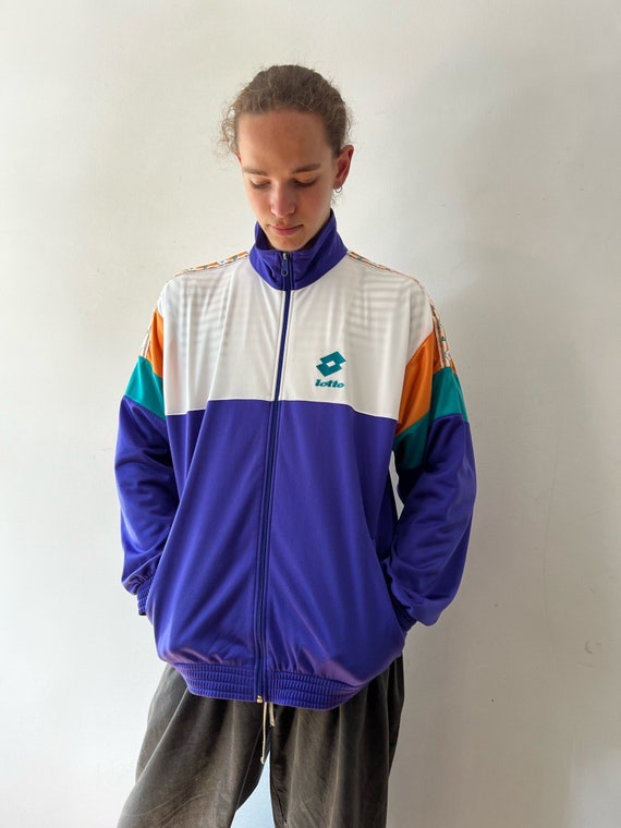 Sweet Vintage 90s Lotto Tracktop, amazing color c… - image 2