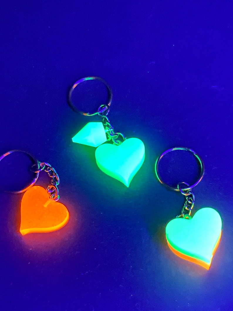 Perfect Gift Idea for Valentine\u2019s Day Any Color! Custom Resin Heart Keychains Personalized Gift Ideas Bulk Orders Available