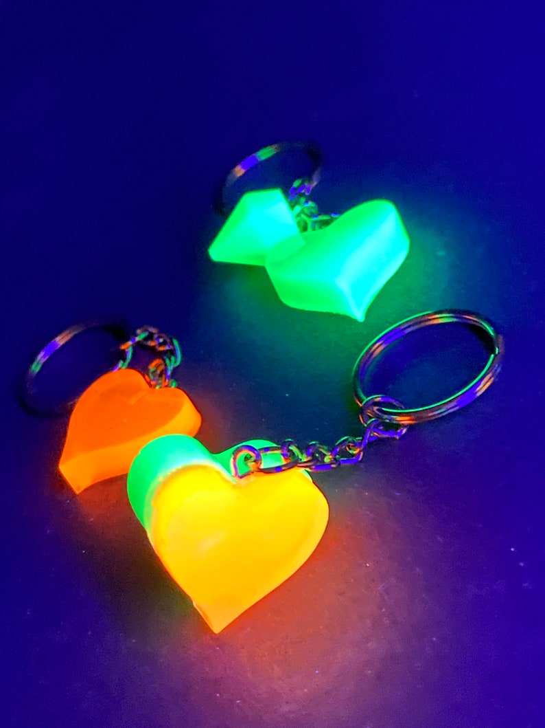 Perfect Gift Idea for Valentine\u2019s Day Any Color! Custom Resin Heart Keychains Personalized Gift Ideas Bulk Orders Available