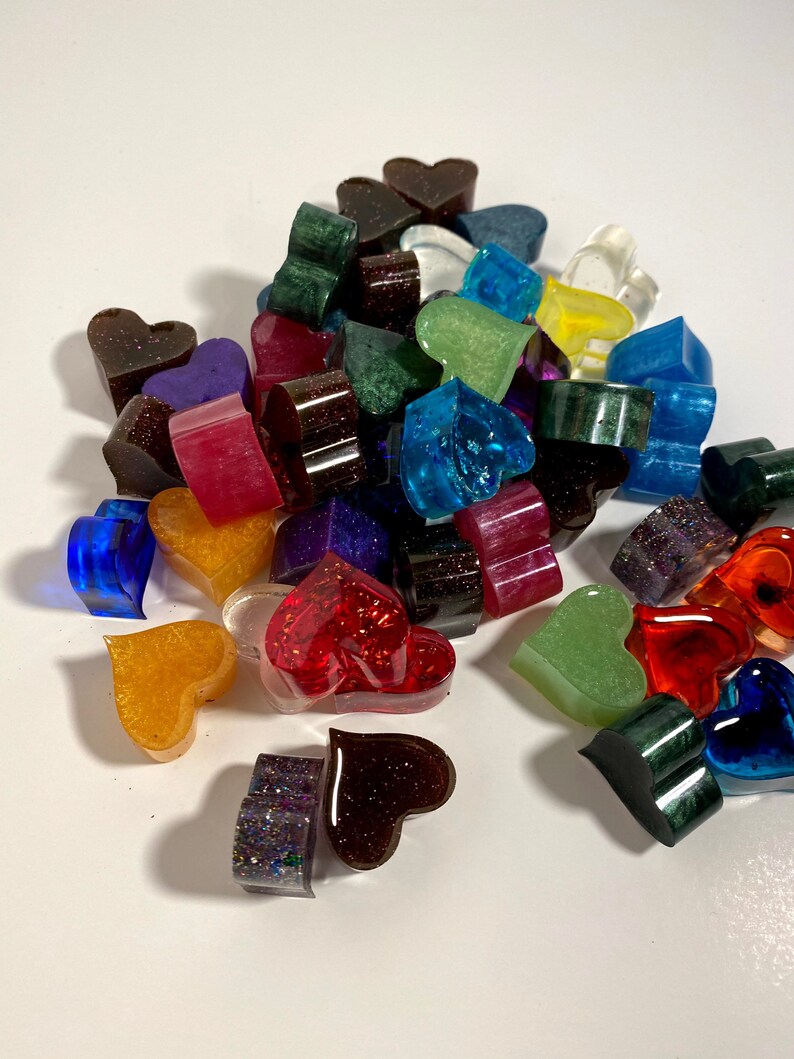 Perfect Gift Idea for Valentine\u2019s Day Any Color! Custom Resin Heart Keychains Personalized Gift Ideas Bulk Orders Available