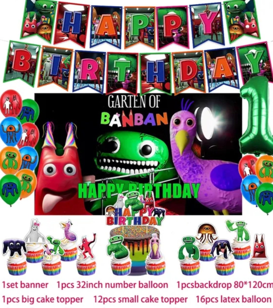 Garten of Banban Birthday Party Decoration Banban Balloon Etsy Hong Kong