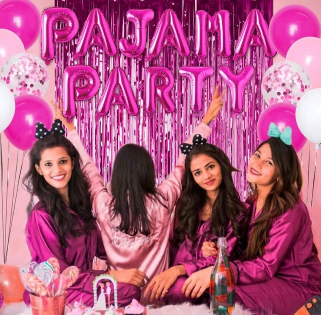 Sleepover Party Decorations for Girls Women Teens Adults, Hot Pink Balloon  Garland Kit, Sleepover Backdrop Star Foil Balloons for Pajama Slumber Ladies  Night Party Supplies - Walmart.com