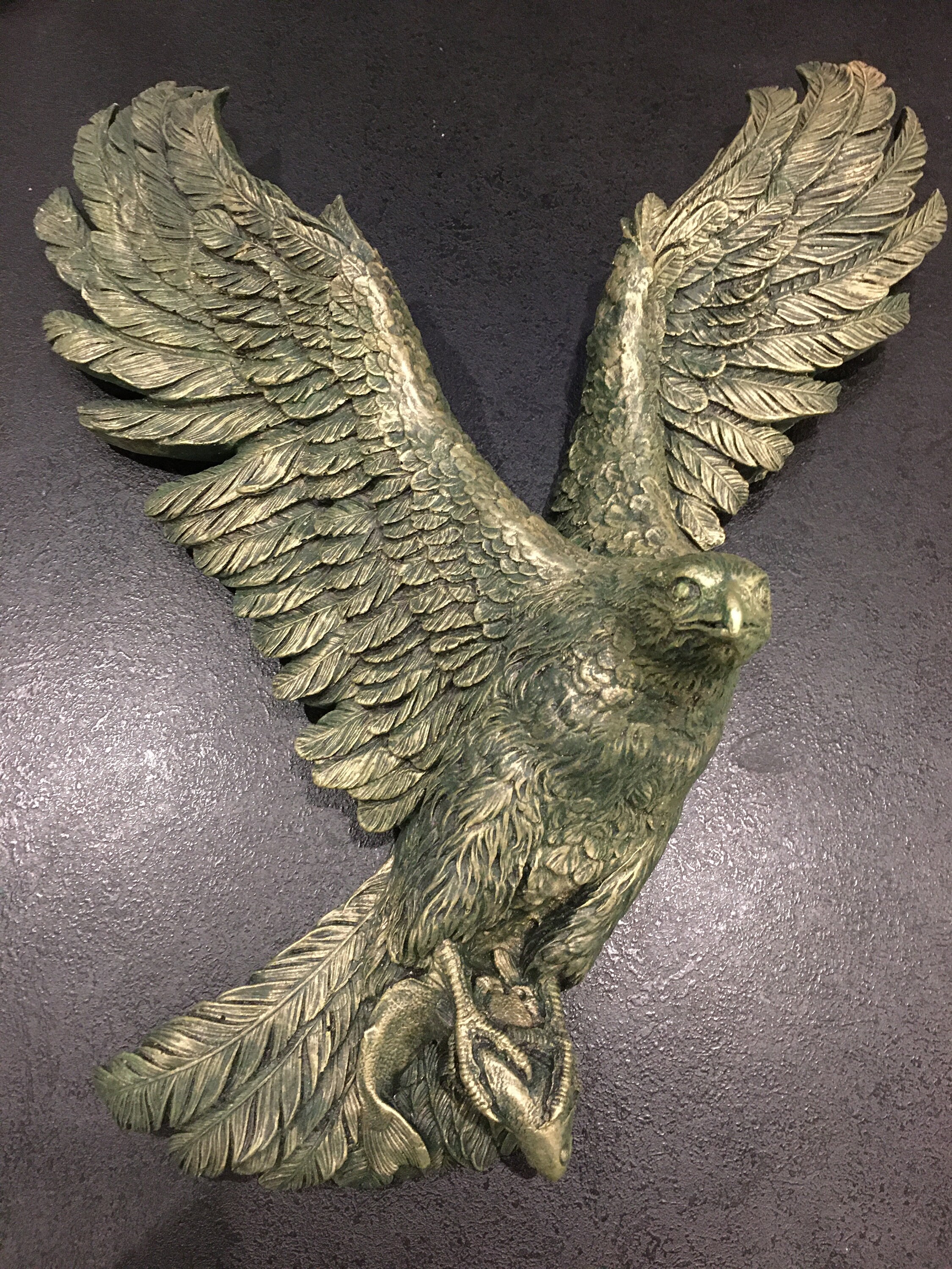 Concrete eagle wall hanging statue Etsy.de