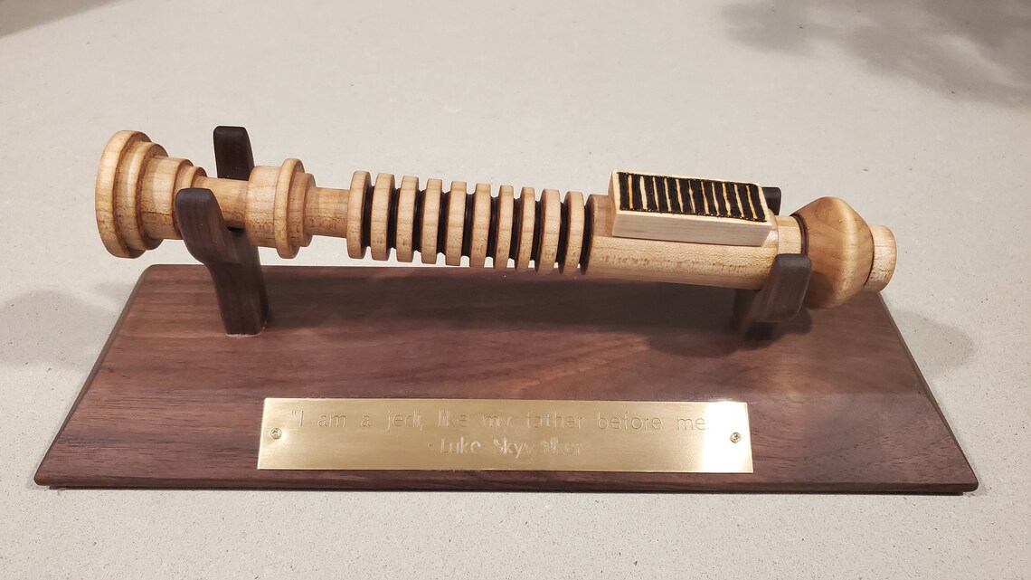 Wooden Lightsaber Handmade Etsy
