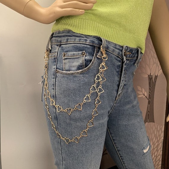 Figaro Curb Chain Pant Chain Accessory Jean Chain Layered Pant Chain