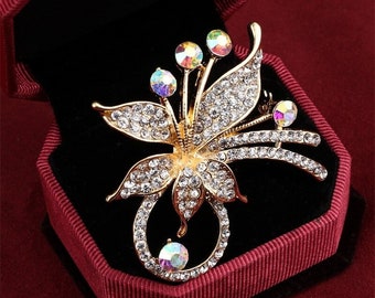 Jewelry Gifts for Her Feledorashia Fashion Deals Brooches for Women  Valentine's Day Gifts Luxury Animal Bird Color Full Diamond Ladies Brooch  Jewelry Gift 