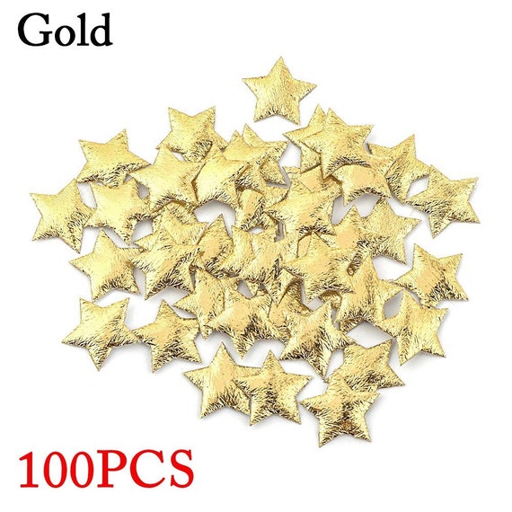100 PCS GLITTER FOAM STICKERS - STARS