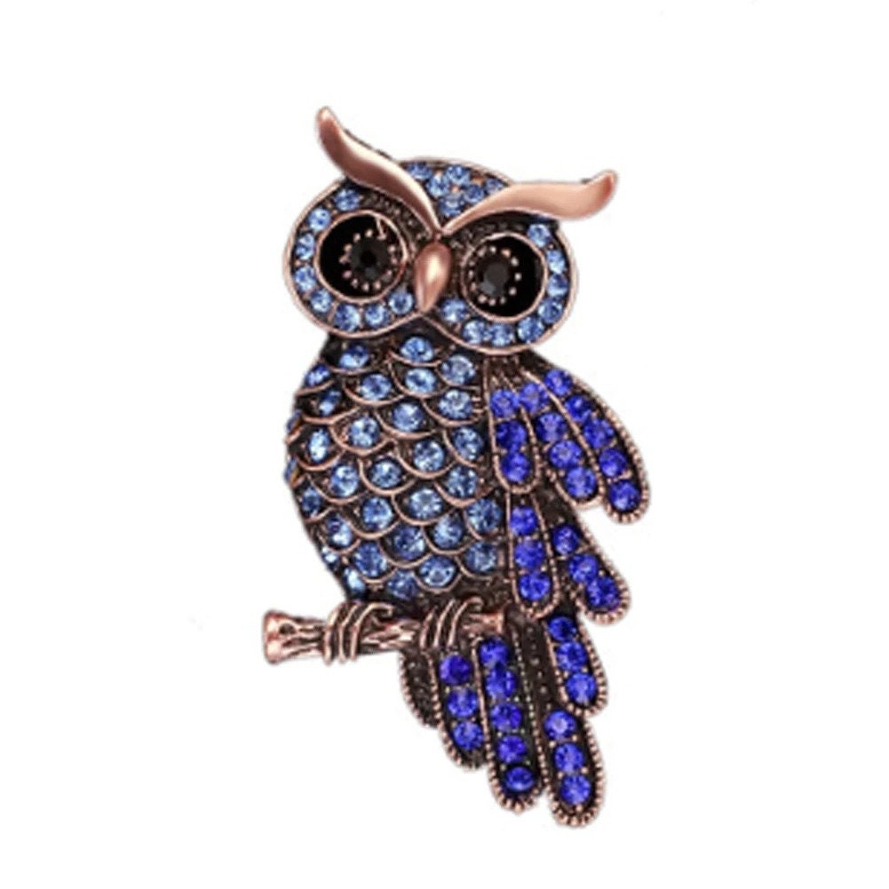 Fashion Delicate Owl Brooches Korean Trendy Zinc Alloy Imitation ...