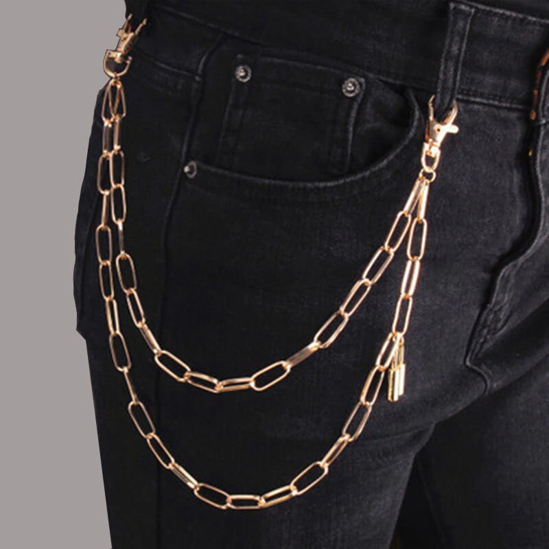 Figaro Curb Chain Pant Chain Accessory Jean Chain Layered Pant Chain