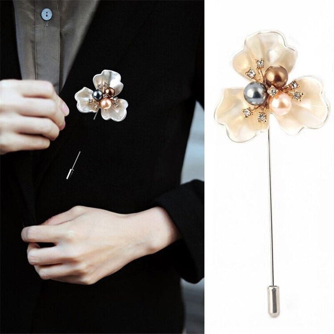 Brooches for Women Flower Pin Shawls Shirt Collar Scarves 