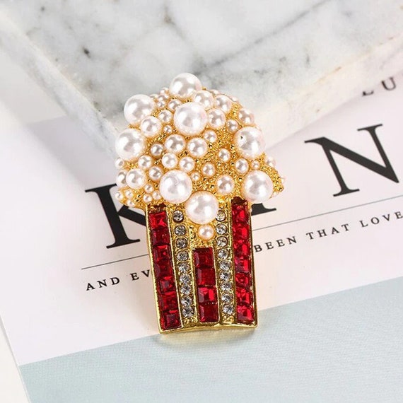 Elegant Rhinestone Pearl Bee Alloy Brooch for Women Men Fashion Lapel Pins  Backpack Clothing Jewelry Accessories Gift