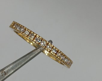 18kt y.g. diamond band
