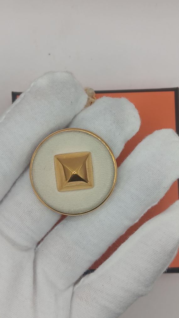 Authentic Hermes Large Earrings - image 2