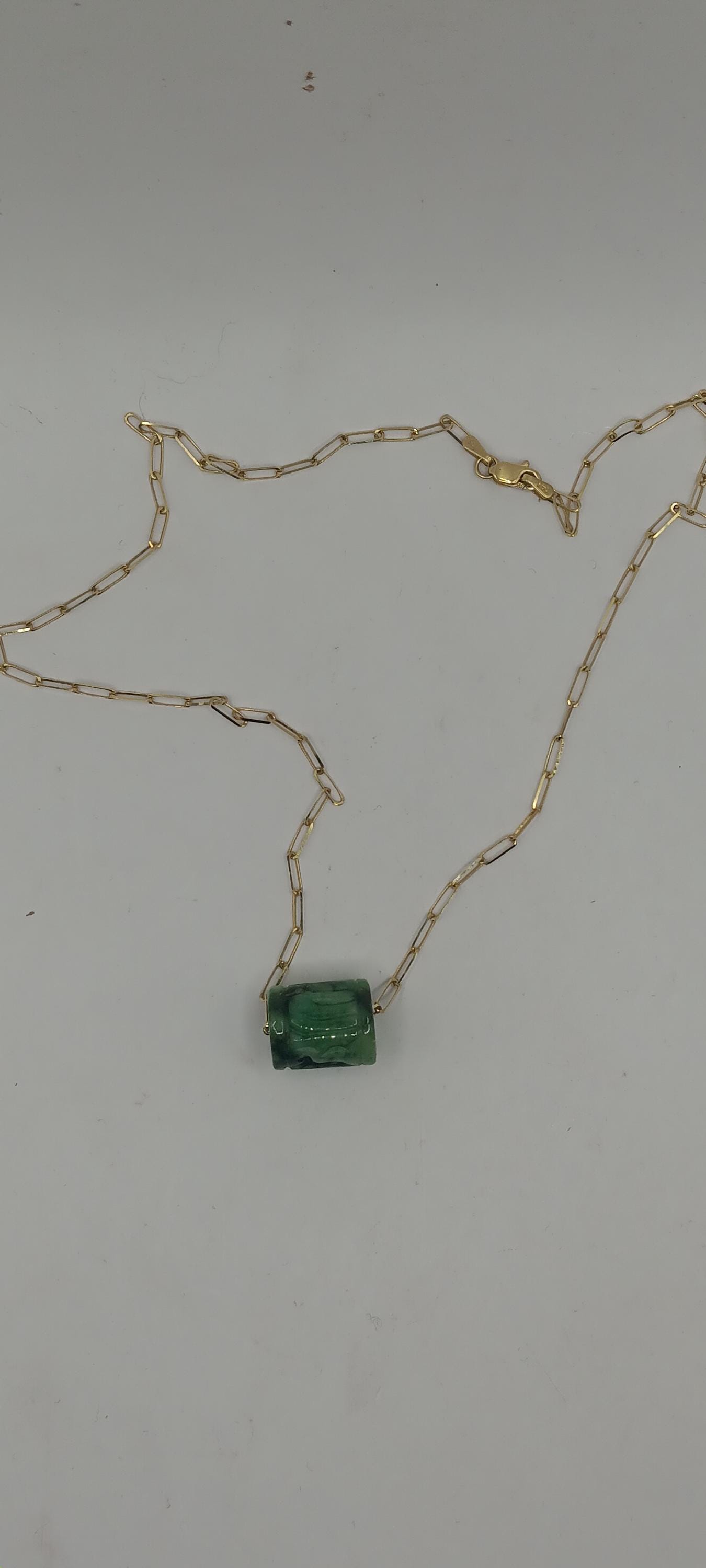 14K Jade necklace